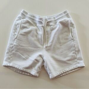 Outdoor Voices Terrycloth Athletic Shorts White Cotton Lounge Sweat Shorts Men’s